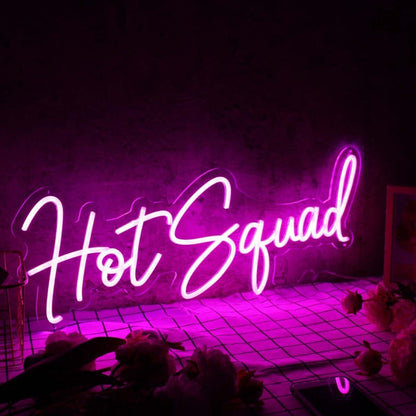 Hot Squad Purple Led Neon Sign - Shineneon