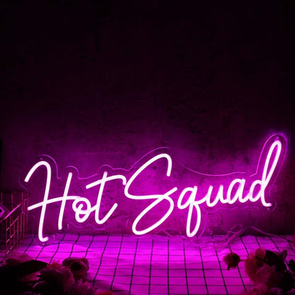 Hot Squad Purple Led Neon Sign - Shineneon