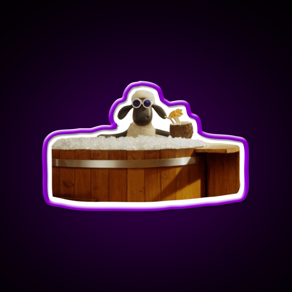 Hot Tub Shaun Cocktail Bar Decor Led Neon Sign Rgb Color - Shineneon