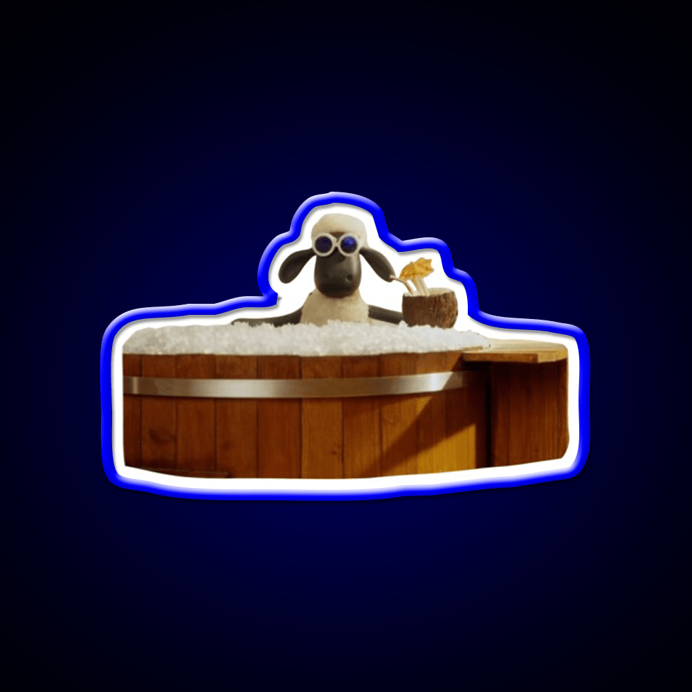 Hot Tub Shaun Cocktail Bar Decor Led Neon Sign Rgb Color - Shineneon