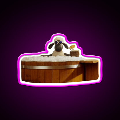 Hot Tub Shaun Cocktail Bar Decor Led Neon Sign Rgb Color - Shineneon