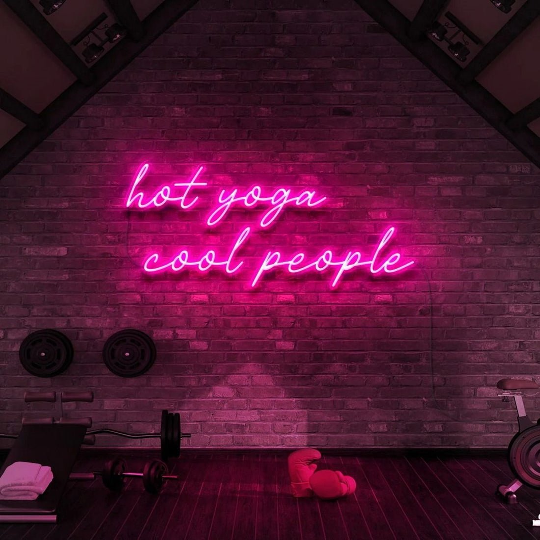 Hot Yoga Cool People Led Sign Business Neon Sign - Shineneon