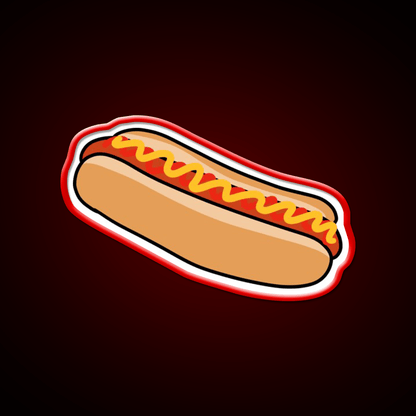 Hotdog Fast Food Led Neon Sign For Burger Place Open Food Sign Rgb Color - Shineneon