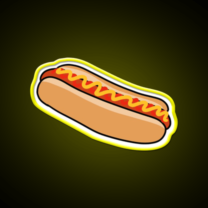 Hotdog Fast Food Led Neon Sign For Burger Place Open Food Sign Rgb Color - Shineneon