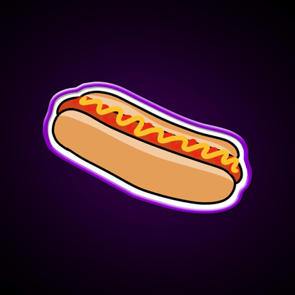 Hotdog Fast Food Led Neon Sign For Burger Place Open Food Sign Rgb Color - Shineneon