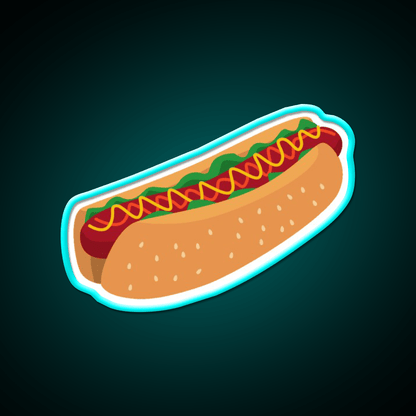 Hotdog Fast Food Led Neon Sign For Burger Place Rgb Color - Shineneon