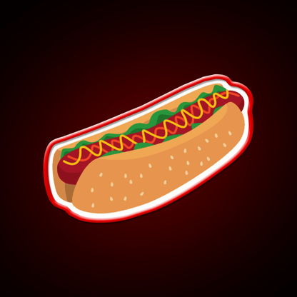 Hotdog Fast Food Led Neon Sign For Burger Place Rgb Color - Shineneon