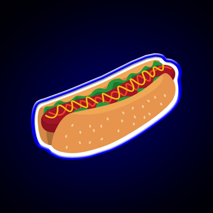 Hotdog Fast Food Led Neon Sign For Burger Place Rgb Color - Shineneon