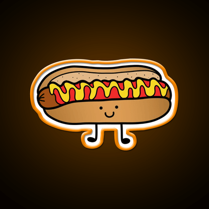 Hotdog Periito Caliente Fast Food Led Neon Sign For Burger Place Rgb Color - Shineneon
