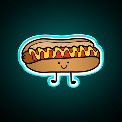 Hotdog Periito Caliente Fast Food Led Neon Sign For Burger Place Rgb Color - Shineneon