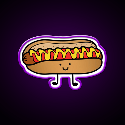 Hotdog Periito Caliente Fast Food Led Neon Sign For Burger Place Rgb Color - Shineneon