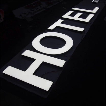 Hotel 3D Frontlit Letters Metal Led Sign - Shineneon