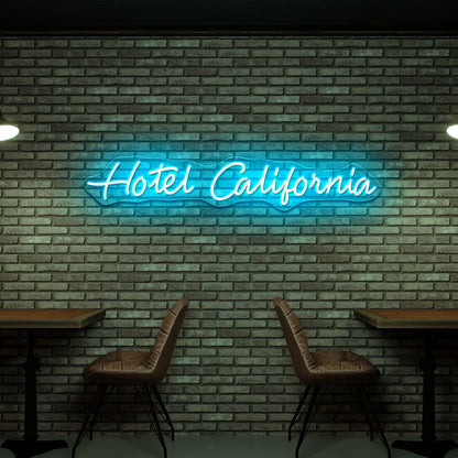 Hotel California Neon Signs Wall Art