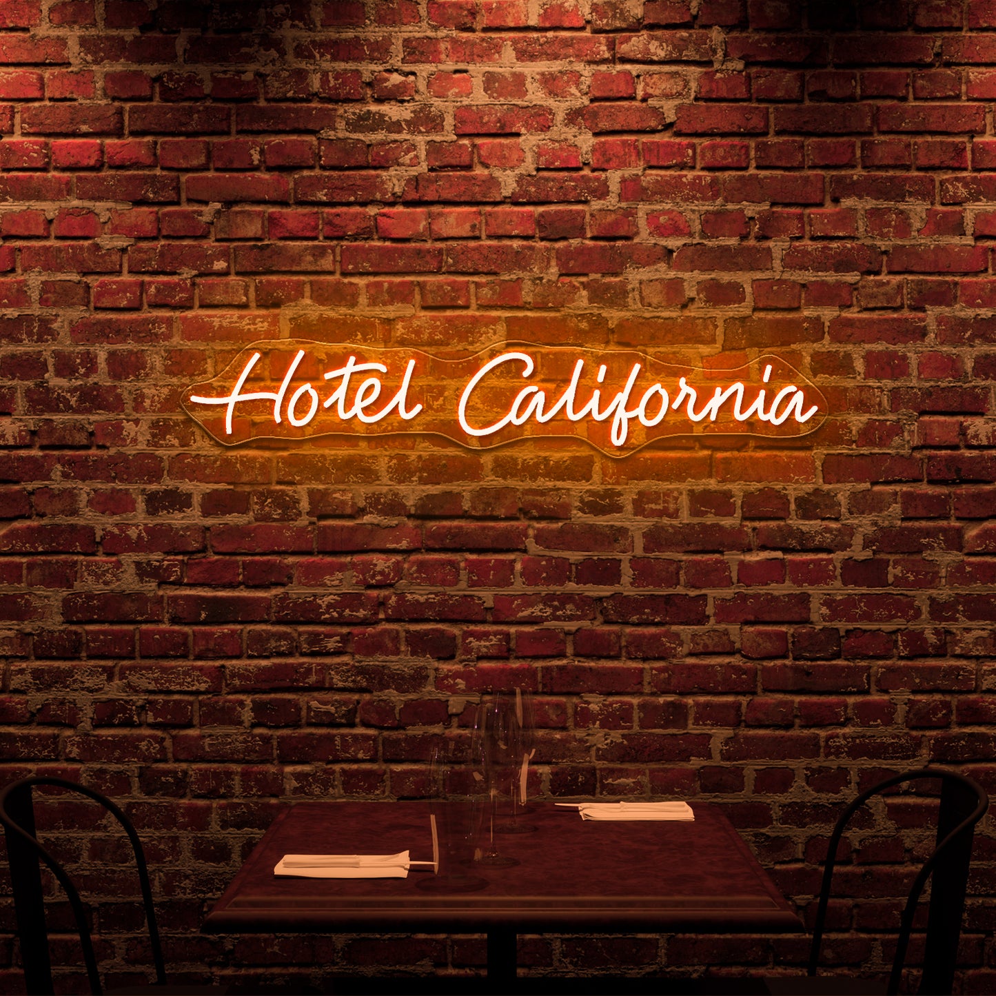 Hotel California Neon Signs Wall Art