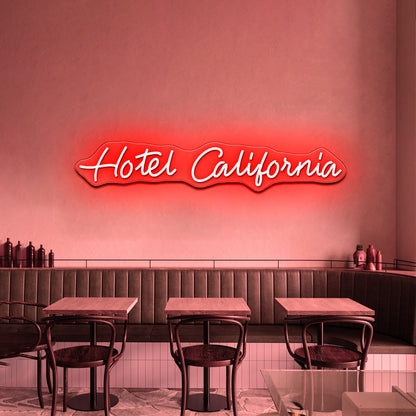 Hotel California Neon Signs Wall Art