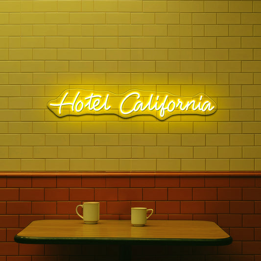 Hotel California Neon Signs Wall Art