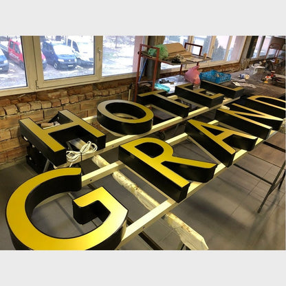 Hotel Grand 3D Frontlit Channel Letters Led Light Sign - Shineneon