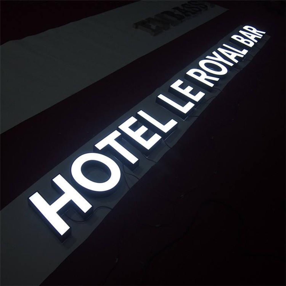 Hotel Leroyal Bar 3D Frontlit Letters Metal Led Sign - Shineneon