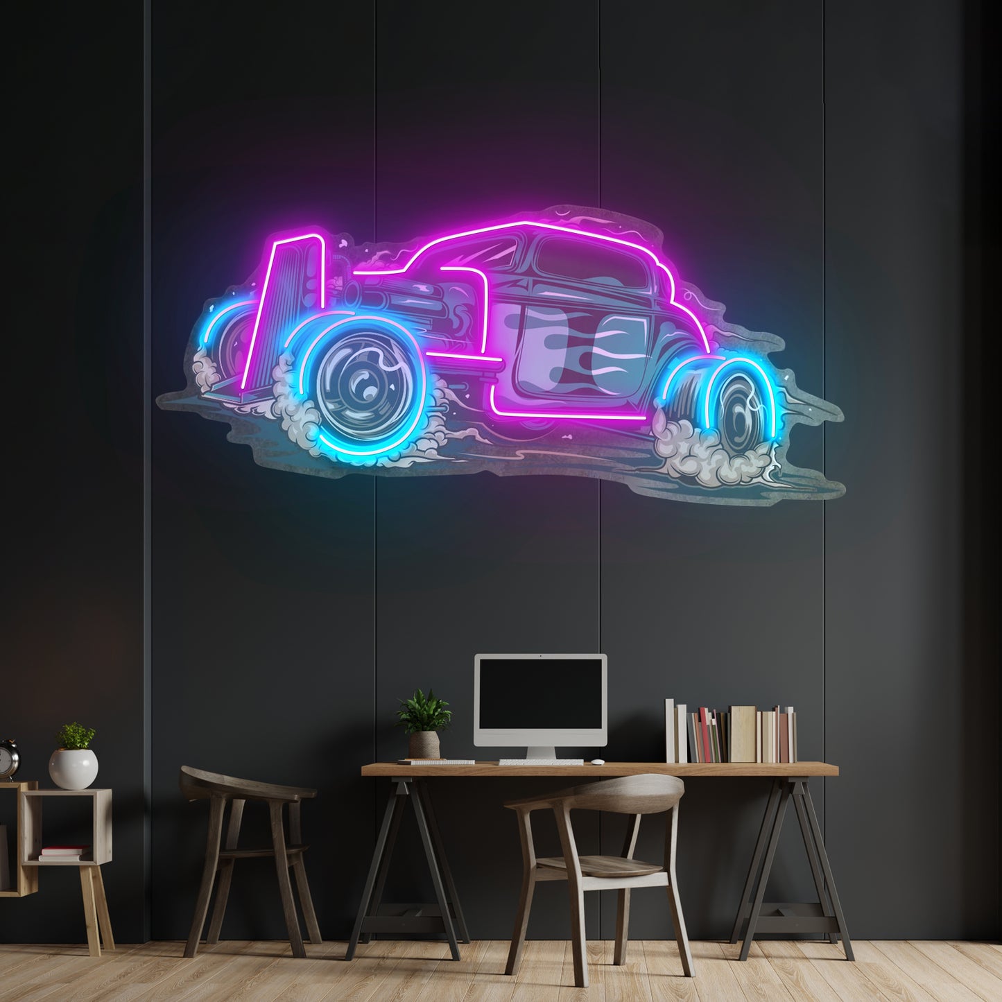 Hotrod Car Led Neon Sign Light Custom Led Signs