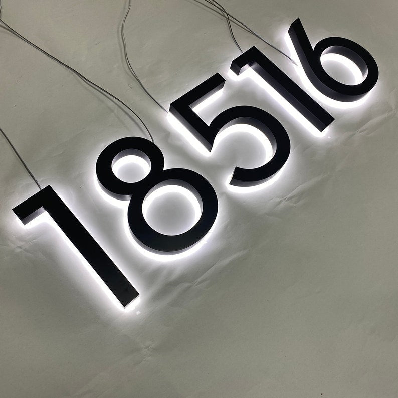 House Letter 18516 Backlit Channel Letters Led Light Sign - Shineneon
