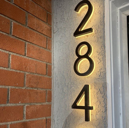 House Letter 284 Backlit Channel Letters Led Light Sign - Shineneon