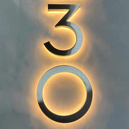 House Letter 30 Backlit Channel Letters Led Light Sign - Shineneon