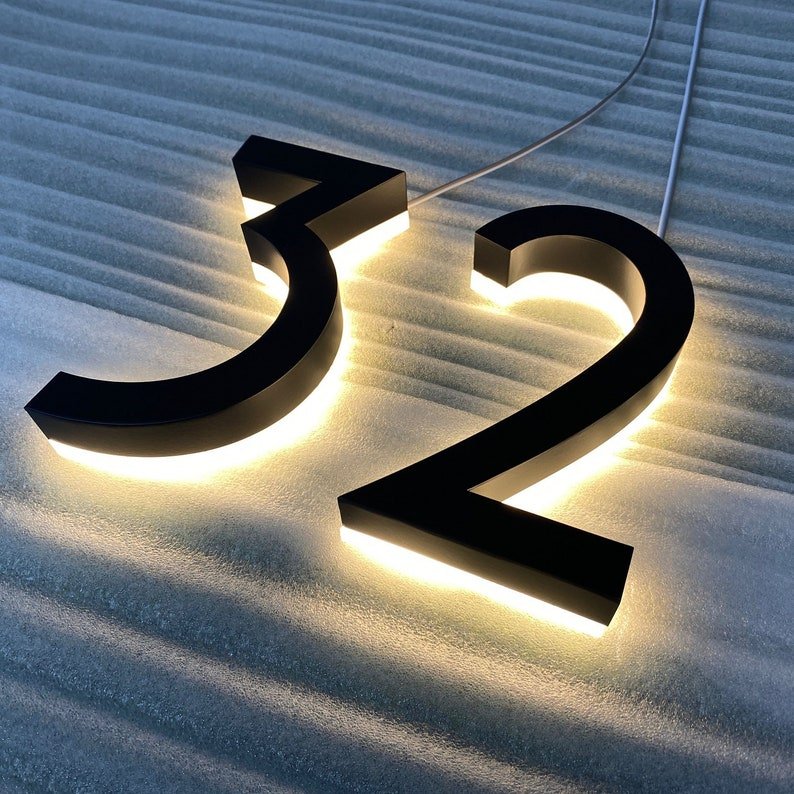 House Letter 32 Backlit Channel Letters Led Light Sign - Shineneon