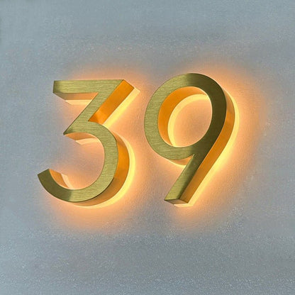 House Letter 39 Backlit Channel Letters Led Light Sign - Shineneon