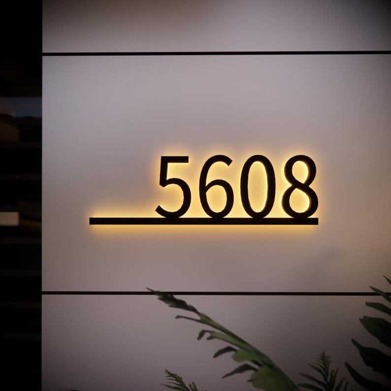House Letter 5608 Backlit Channel Letters Led Light Sign - Shineneon