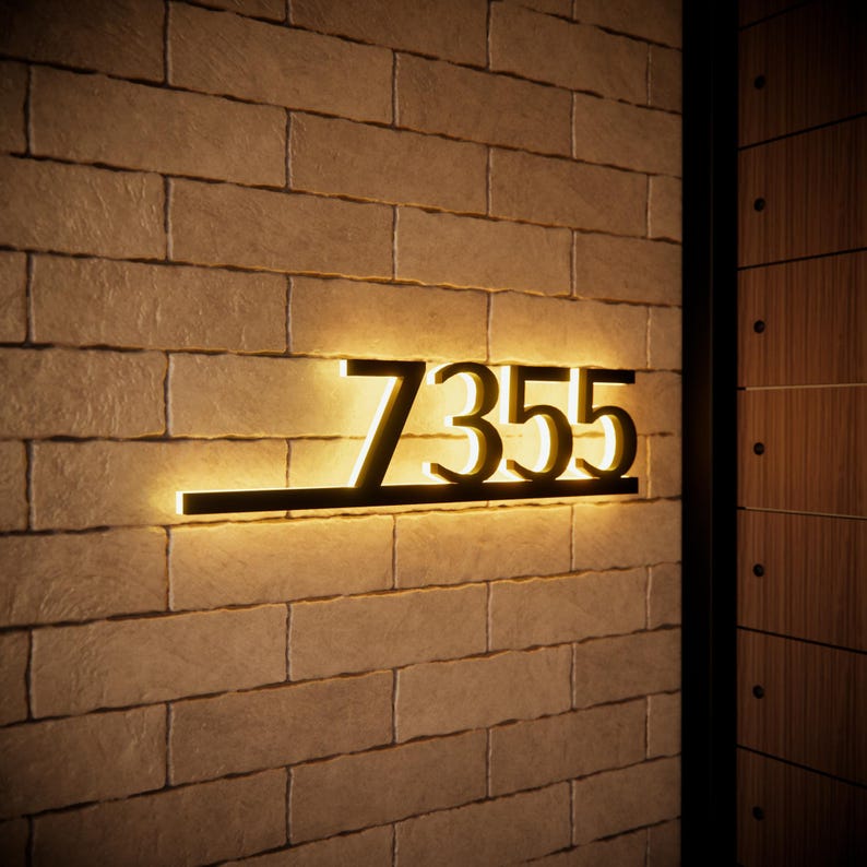 House Letter 7355 Backlit Channel Letters Led Light Sign - Shineneon