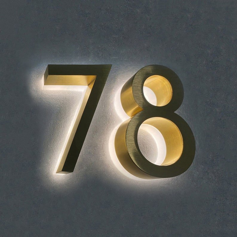 House Letter 78 Backlit Channel Letters Led Light Sign - Shineneon