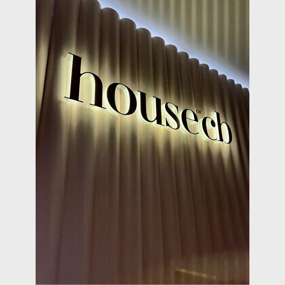 House Of Cb 3D Backlit Letters Business Metal Led Sign - Shineneon