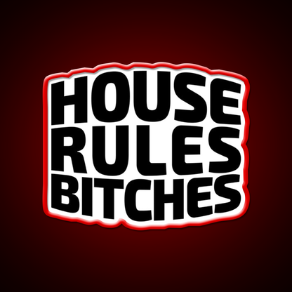 House Rules Bitches Beer Pong Beer Bar Decor Led Neon Sign Rgb Color - LED neon sign view 10