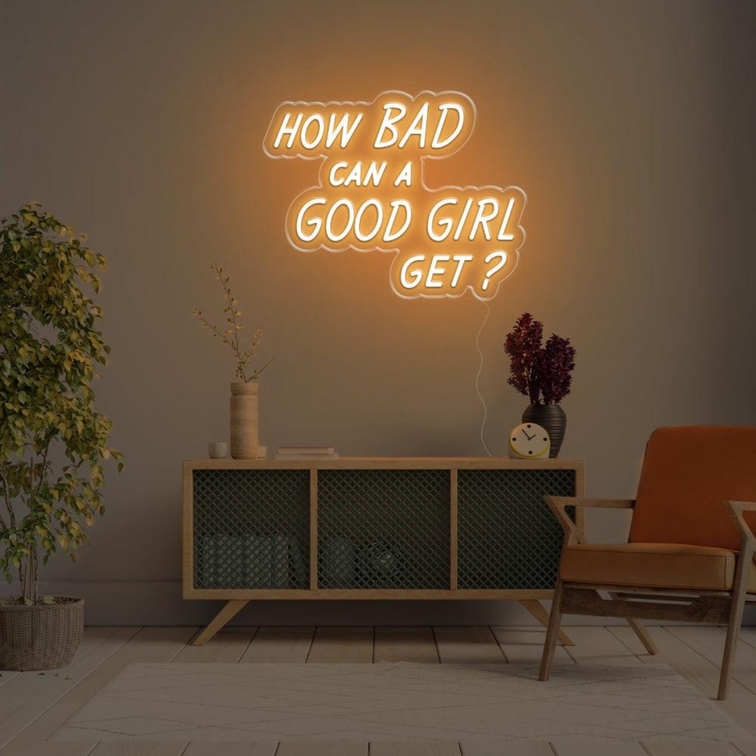 How Bad Can A Good Girl Get Pink Led Neon Sign For Modern Home Decor | Shineneon