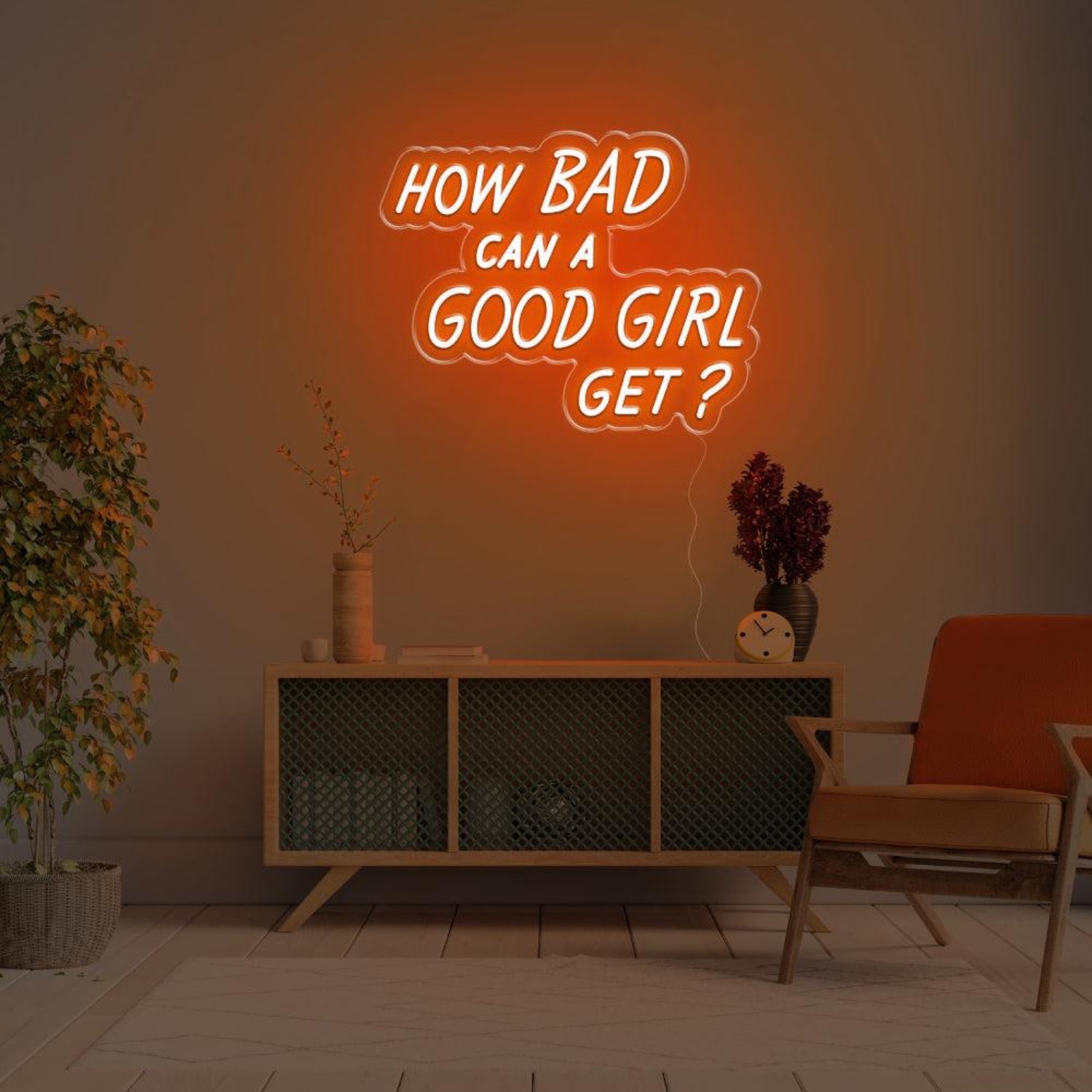 How Bad Can A Good Girl Get Pink Led Neon Sign For Modern Home Decor | Shineneon