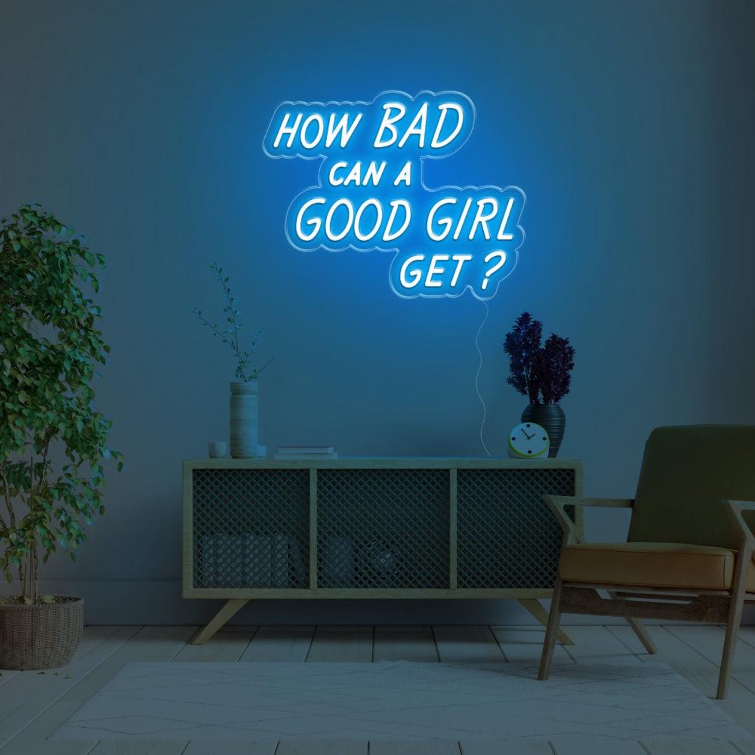How Bad Can A Good Girl Get Pink Led Neon Sign For Modern Home Decor | Shineneon