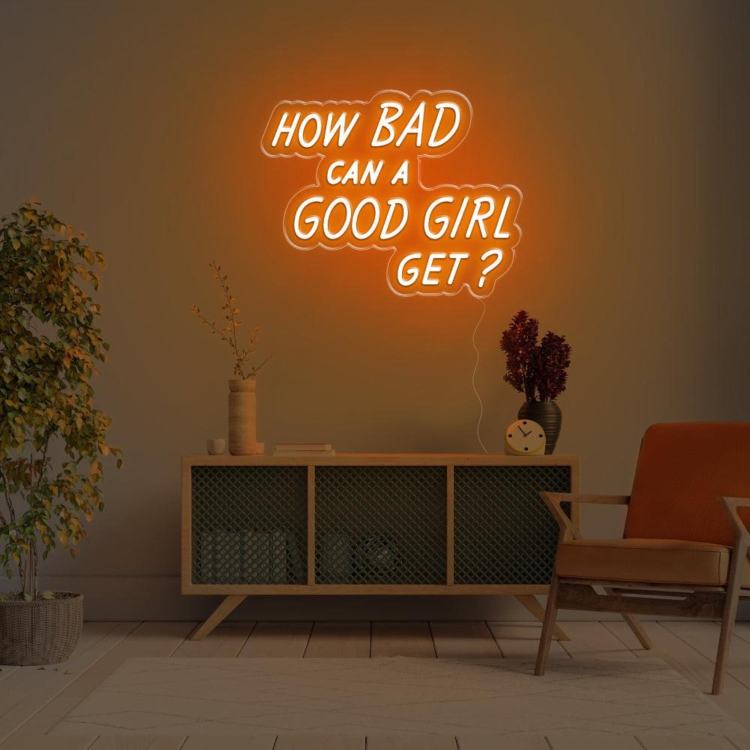 How Bad Can A Good Girl Get Pink Led Neon Sign For Modern Home Decor | Shineneon