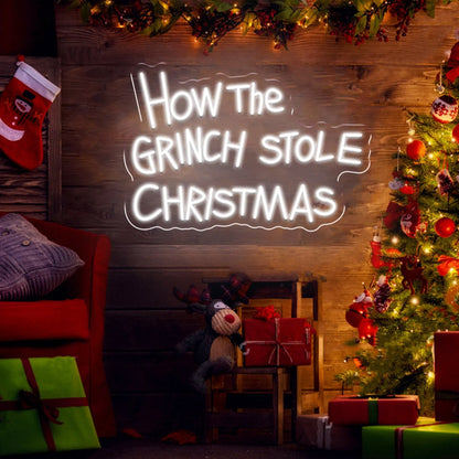 How The Grinch Stole Christmas Neon Sign Party Decoration | Shineneon