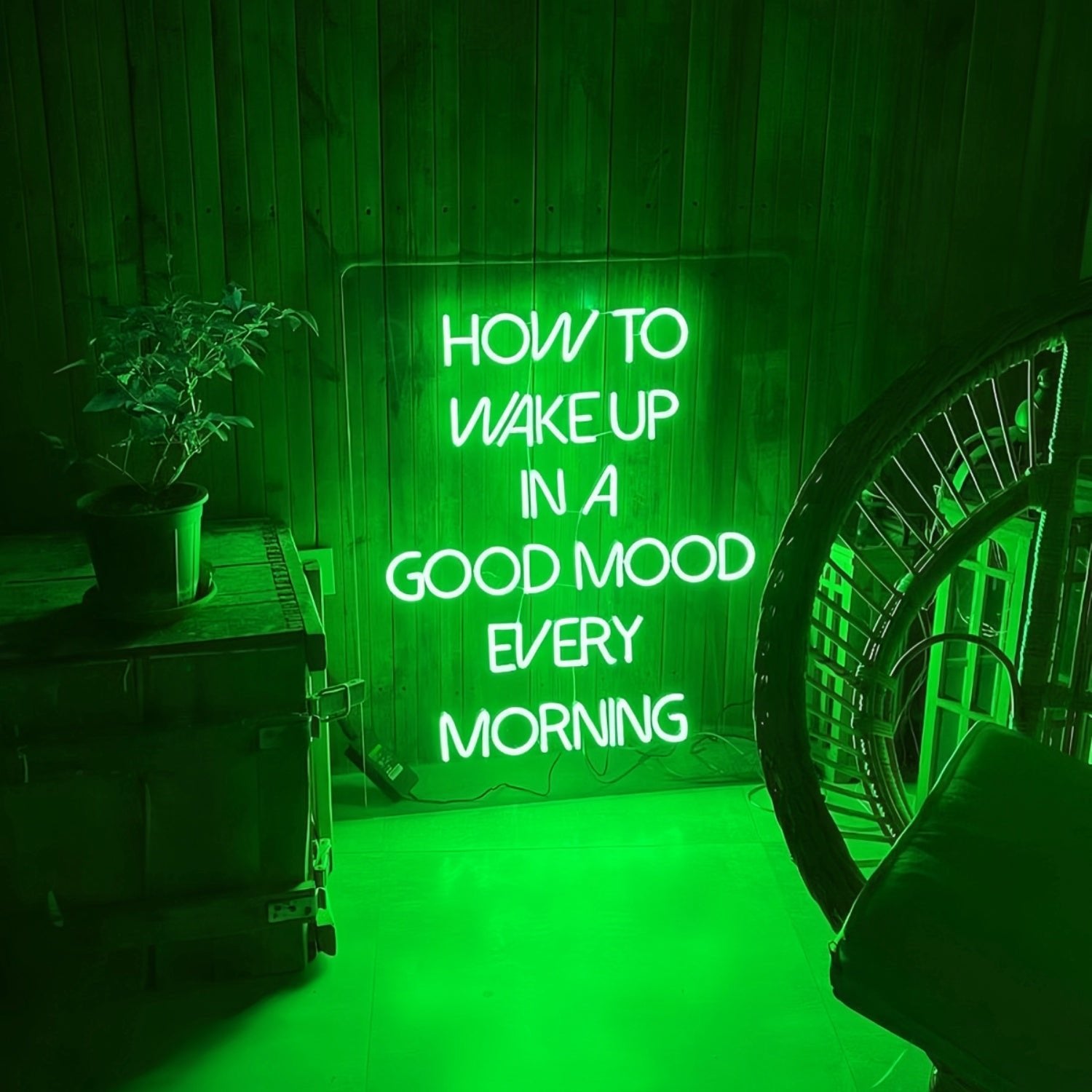 How To Wake Up In Good Mood Every Morning Led Neon Sign - Shineneon
