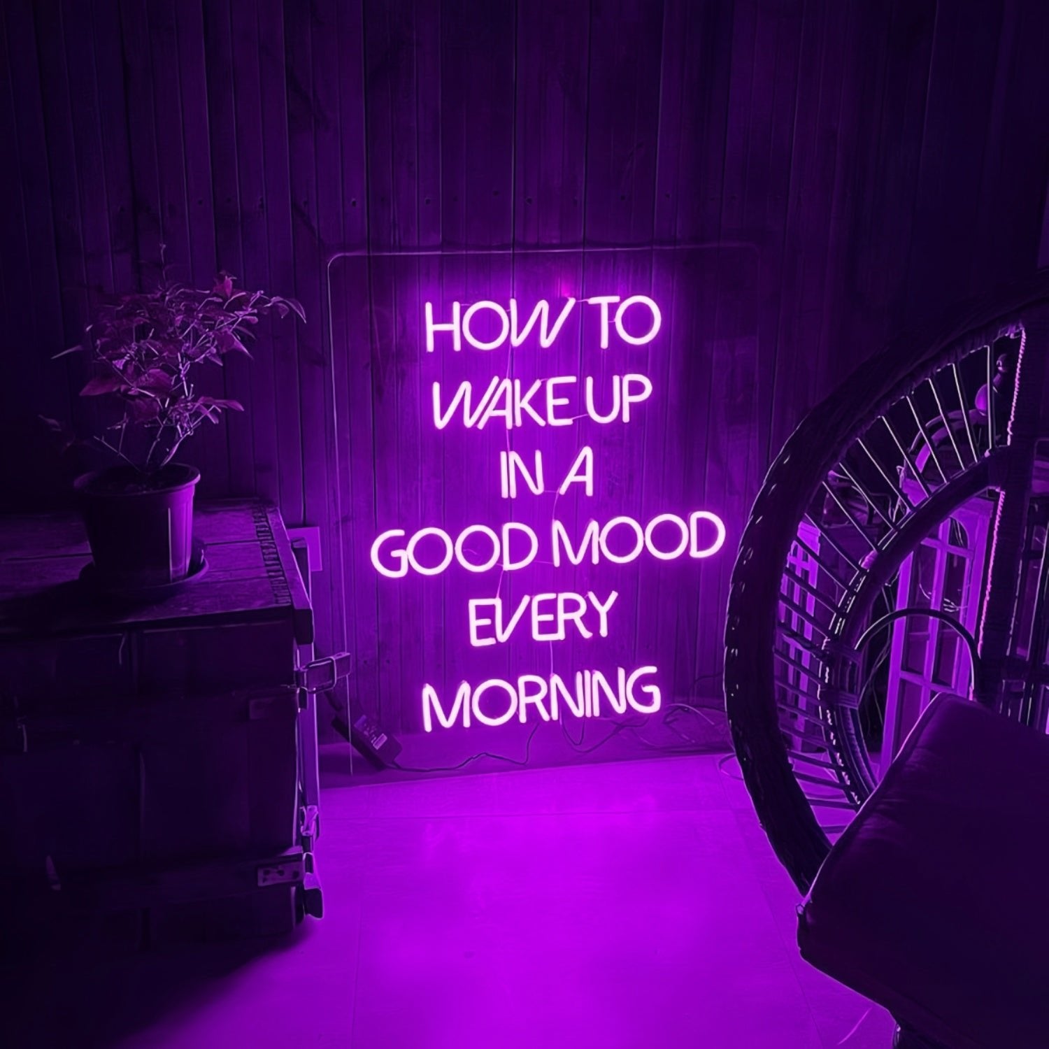 How To Wake Up In Good Mood Every Morning Led Neon Sign - Shineneon
