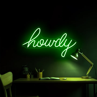 Howdy Artistic Neon Signs Wall Art