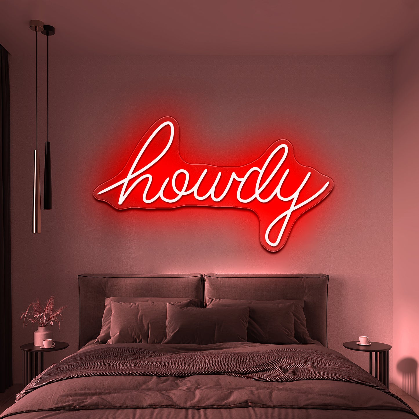 Howdy Artistic Neon Signs Wall Art