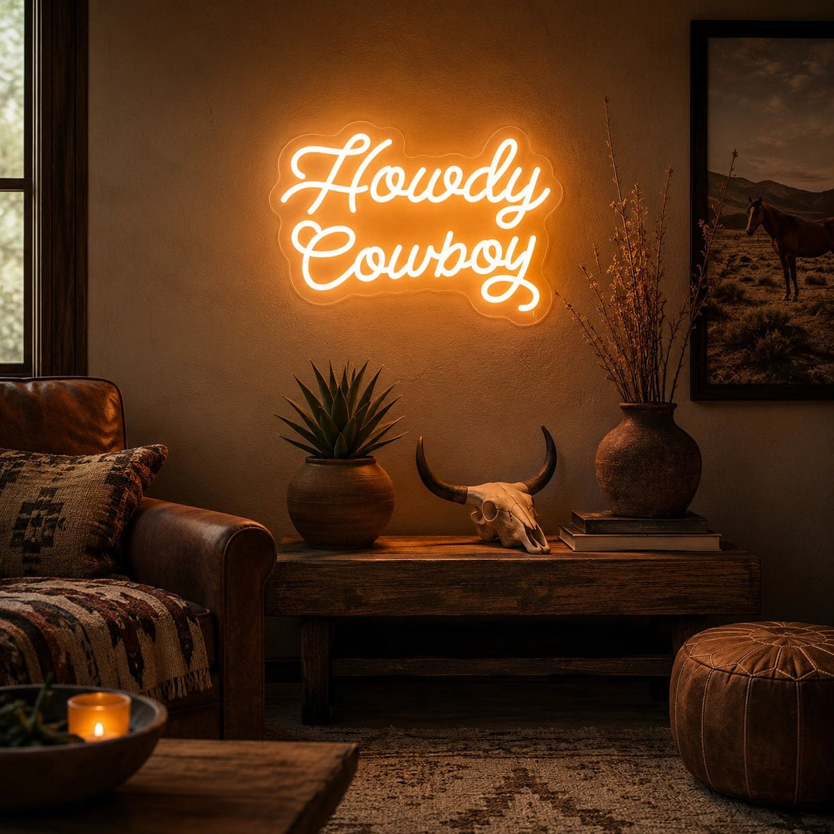 Howdy Cowboy LED Neon Sign - Shineneon