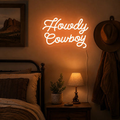 Howdy Cowboy LED Neon Sign - Shineneon