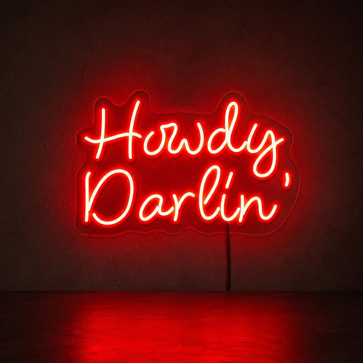 Howdy Darlin Neon Sign LED Neon Sign high-converting product image