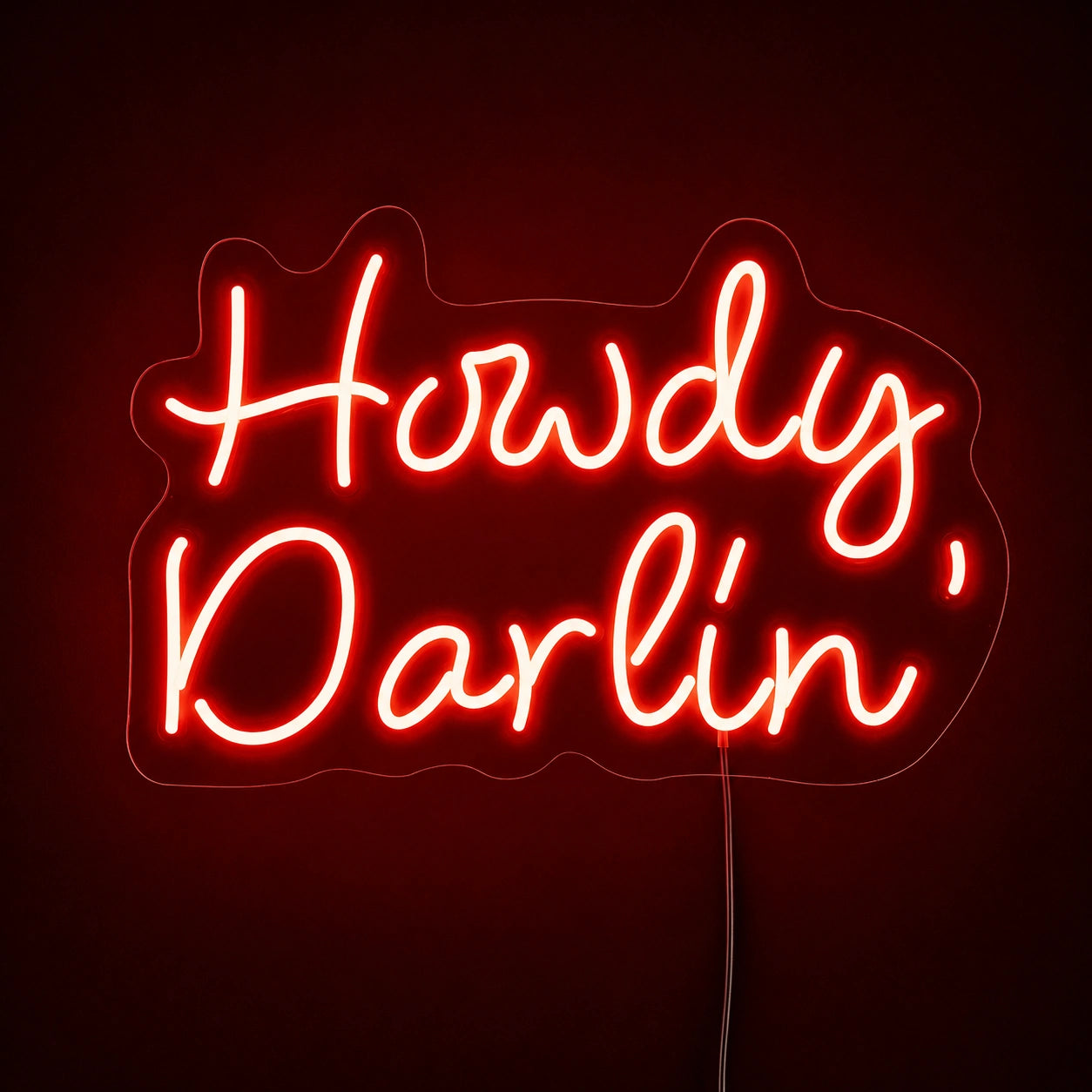 Howdy Darlin Neon Sign LED Neon Sign main product image