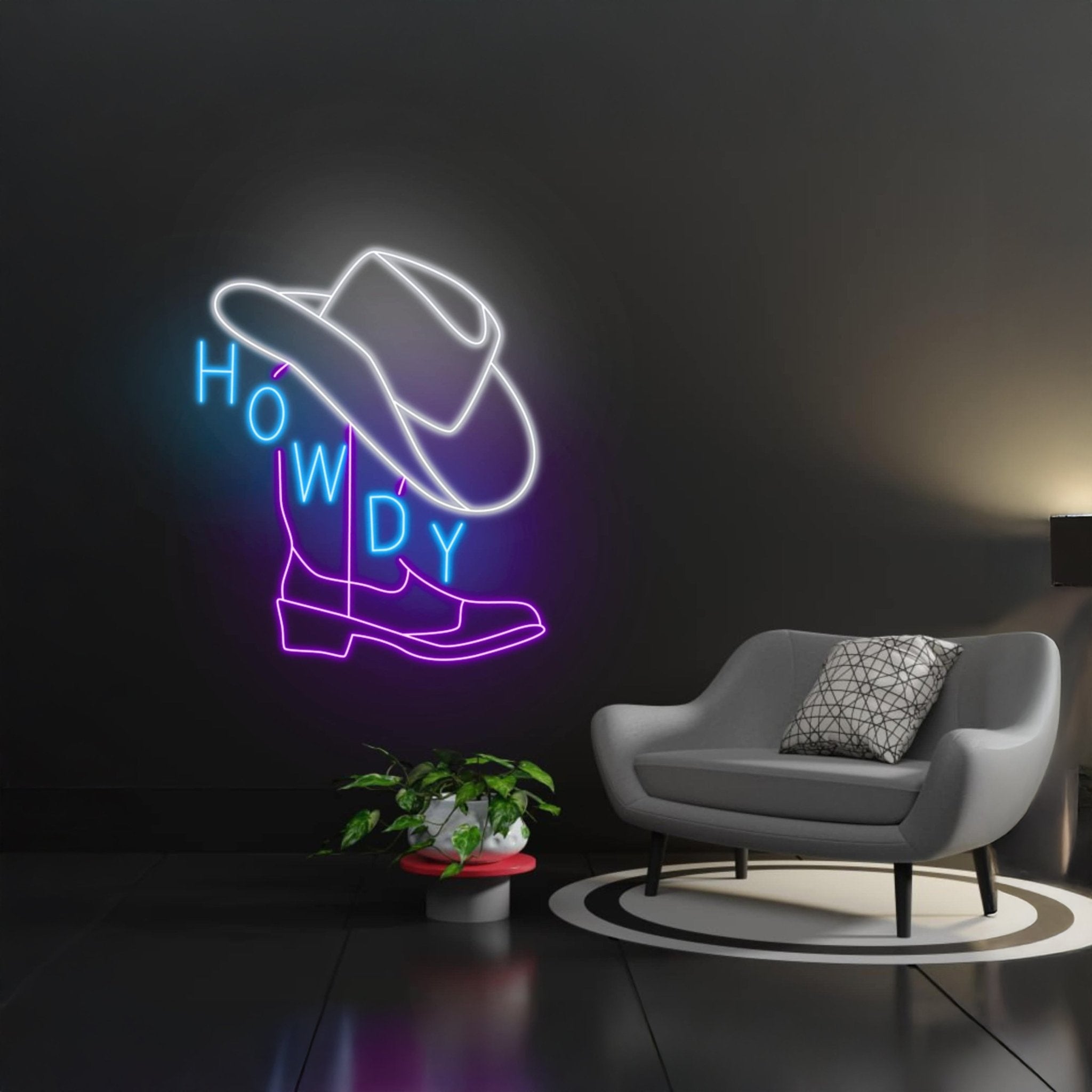Howdy Led Neon Sign North American Greeting Neon Light - Shineneon