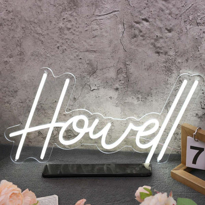 Howell White Led Neon Sign - Shineneon