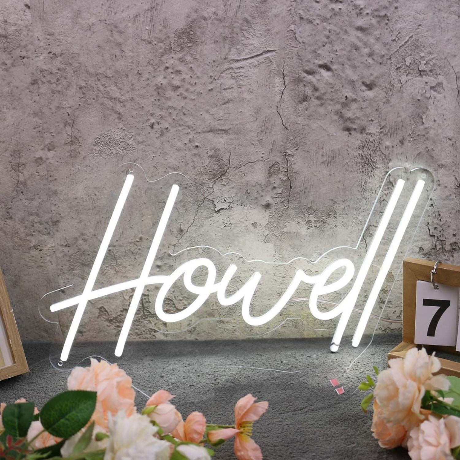 Howell White Led Neon Sign - Shineneon