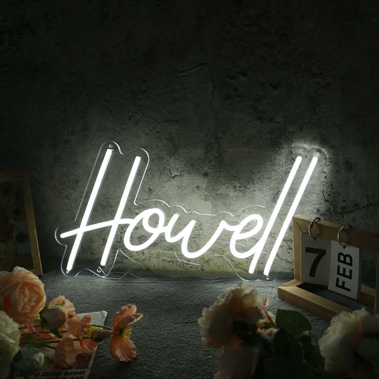 Howell White Led Neon Sign - Shineneon